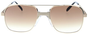 Retro-Sonnenbrille ZWO HELMUT K. 11 mit Doppelsteg in Gold mit Federscharnier