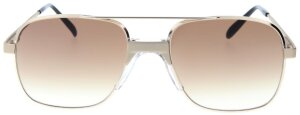 Retro-Sonnenbrille ZWO HELMUT K. 11 mit Doppelsteg in Gold mit Federscharnier