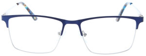 Blaue Metall-Komplettbrille TILL mit Federscharnier und...