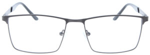 Graue Metall-Komplettbrille RASMUS mit Federscharnier und...