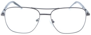 Schwarz-Graue Bifokalbrille HARRY mit Doppelsteg, Federscharnier und individueller Stärke