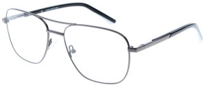 Schwarz-Graue Bifokalbrille HARRY mit Doppelsteg, Federscharnier und individueller Stärke
