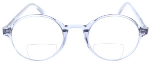 Graue Panto-Bifokalbrille JOCHEN aus leichtem Kunststoff...