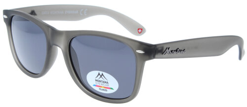 Graue Kunststoff-Sonnenbrille Montana Eyewear MP1F-XL mit Polarisation