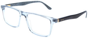 Graue Bifokalbrille WILLI aus Kunststoff mit Chrom-Akzenten und individueller Stärke