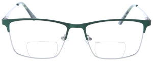 Grüne Bifokalbrille TILL aus Metall mit robustem...