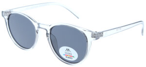 Montana Eyewear Kunststoff - Sonnenbrille MP75B in Transparent - graue Tönung inkl. Stoffbeutel