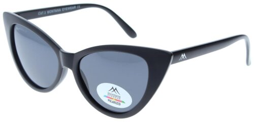 Auffällige Damen - Sonnenbrille MP71 von Montana Eyewear in Schwarz inkl. Stoffbeutel