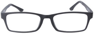 Klassische Komplettbrille TOM in Schwarz Matt aus...
