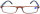 Leichte Komplettbrille HALF-LINE in Braun mit Federscharnier und individueller Sehstärke