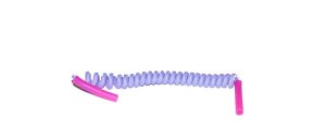 Flexibles JULBO Spiralband in Lila mit Silikon Tube -...