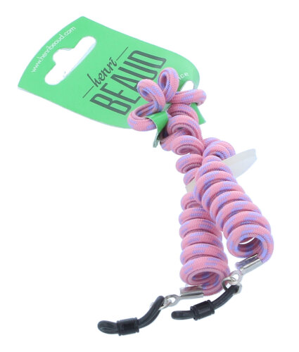 Praktisches JULBO Spiralband in Rosa - Lila mit Silikon Gummi - Schlaufe für Kinder