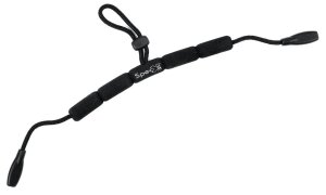 Schwarzes Sport - Brillenband aus schwimmfähigen...