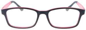 Rot-Schwarze TR90-Komplettbrille LIONEL in zeitlosem Design mit individueller Stärke