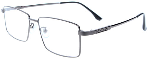 Flexible Titan-Komplettbrille LUDGER in zeitlosem Gunmetal mit individueller Sehstärke