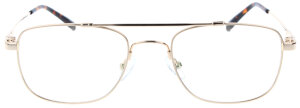 Goldene M-Titan-Komplettbrille DIETER in moderner...