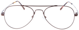 Braune M-Titan-Komplettbrille WILMAR in moderner...