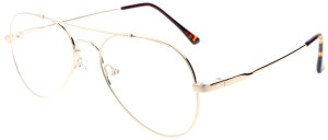 Goldene M-Titan-Komplettbrille WILMAR in moderner...