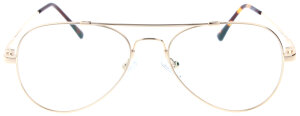 Goldene M-Titan-Komplettbrille WILMAR in moderner...