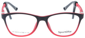 Rot-Schwarze Brillenfassung für Kinder SP-0007A mit...