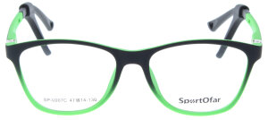 Grün-Schwarze Brillenfassung für Kinder...