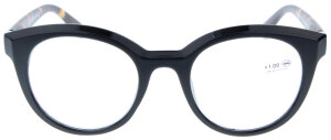 Schwarze Fertiglesebrille JACKIE mit großem...