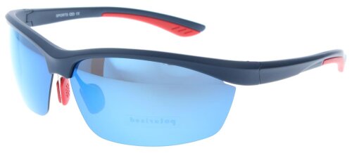 Sportliche Sonnenbrille in Dunkelblau / Rot - OMEGA OPTIX SPORT009 C1