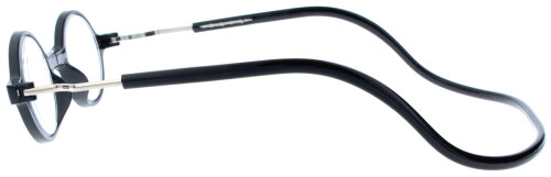 ROUNDMAG in Schwarz mit Magnet, einstellbaren Bügeln und individueller Stärke