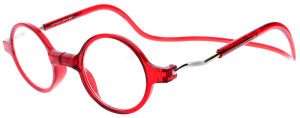 ROUNDMAG in Rot mit Magnet, einstellbaren Bügeln und individueller Stärke