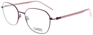 Damen - Brillenfassung LO28 C2 von Oxibis in Pflaume / Rosa aus Metall