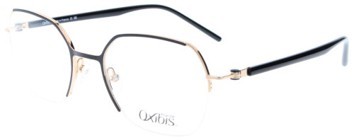 Nylor - Brillenfassung LO15 C1 von Oxibis in Schwarz / Gold aus Metall