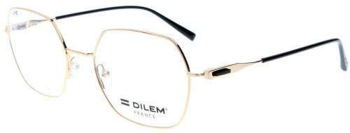 Stilvolle Damen - Brillenfassung 3JLJ01 von DILEM France in Gold aus Metall