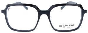 Extravagante Kunststoff - Brillenfassung FAC121 von DILEM France in Schwarz