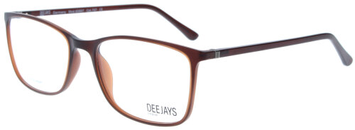 Zeitlose Brillenfassung DEEJAYS 60897 - 707 in Dunkelbraun aus Kunststoff