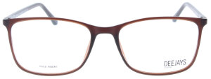 Zeitlose Brillenfassung DEEJAYS 60897 - 707 in Dunkelbraun aus Kunststoff