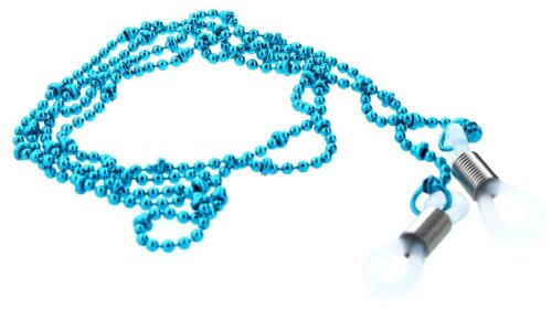 Perlen - Brillenkette in Türkis mit praktischer Silikonschlaufe und Stopper