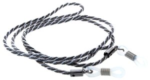 Stilvolle Brillenkordel in Gun - Weiß mit...