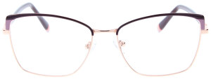 Violette Damen-Komplettbrille USCHI in stylischer Cateye-Form mit individueller Sehstärke