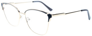 Schwarze Bifokalbrille DORIS in moderner Cateye - Form...