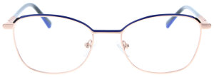 Damen - Komplettbrille ILSE in Gold mit farblichen Highlights und individueller Sehstärke