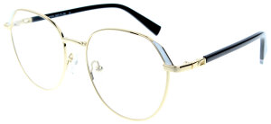 Goldene Damenbrille MAIKE aus hochwertigen Metall mit...