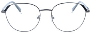 Gunfarbene Damenbrille MAIKE aus hochwertigen Metall mit individueller Sehstärke