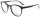 Damen - Brillenfassung von Oxibis AL4 C4 in Schwarz - Rot aus Kunststoff