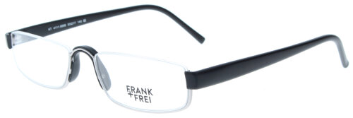 Edle Nylor-Lesebrille / Halbbrille FREI 53/17 in Schwarz - Silber mit individueller Stärke