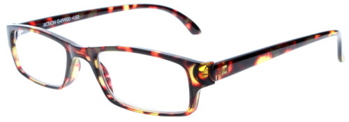 Havanna-Braune (Kristall) Kunststoff-Halblesebrille ACTION in klassisch sportlichem Stil
