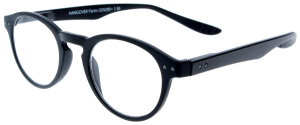 Schwarze Fertiglesebrille mit HANGOVER-Bügeln und...