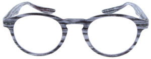 Graue Fertiglesebrille mit HANGOVER-Bügeln und...