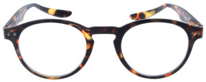Braune Fertiglesebrille mit HANGOVER-Bügeln und...