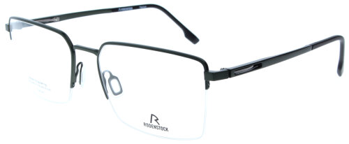 Nylor-Brillenfassung von Rodenstock R7152 C mit Federscharnier aus Titan in Dunkelgrün