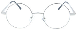 Silberne Komplettbrille BAILEY wahlweise mit Sonnen-Clip,...